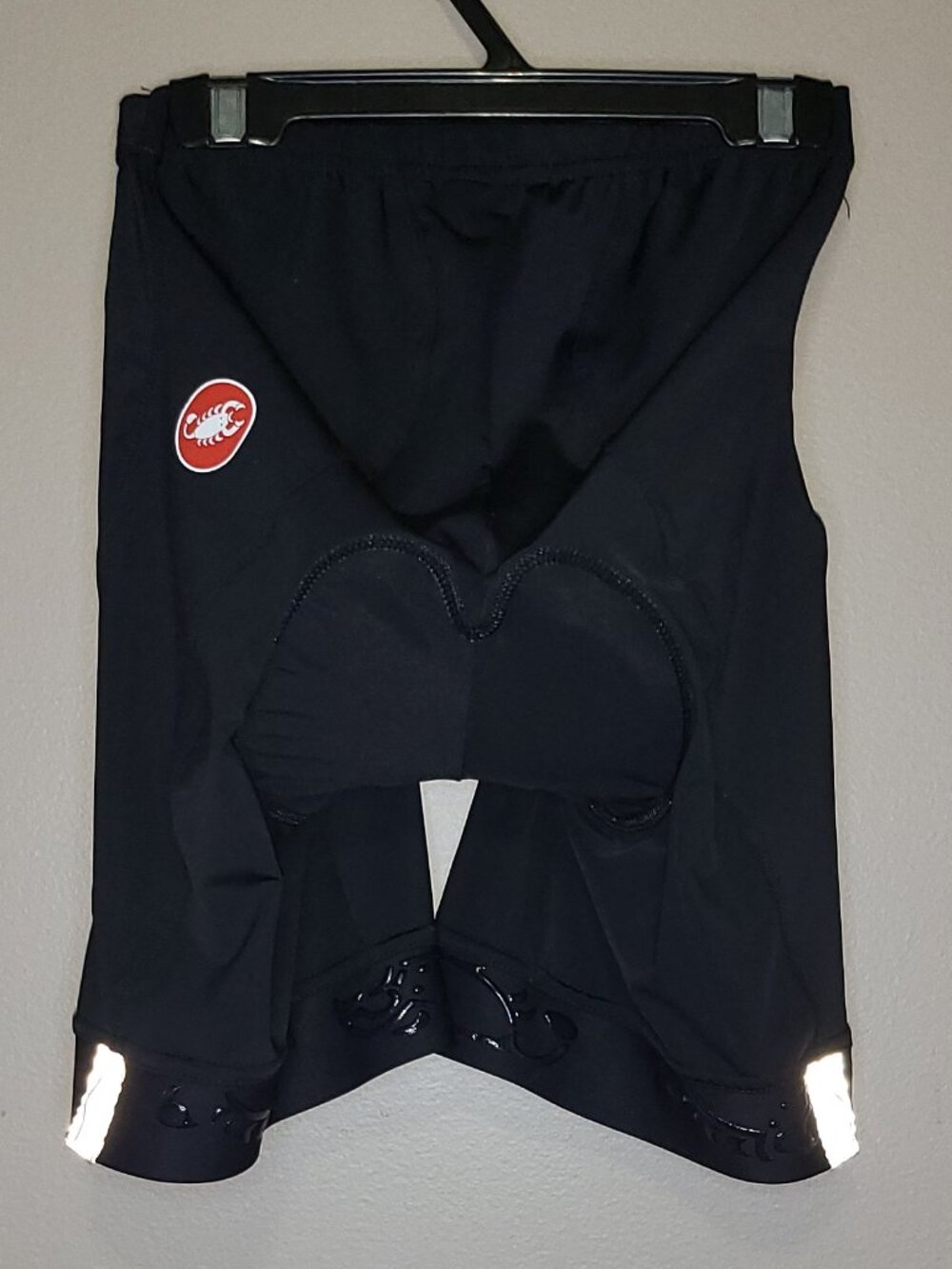 Castelli Women’s Padded Cycling Shorts M Black Bike Shorts Reflective Gripper - Picture 2 of 6
